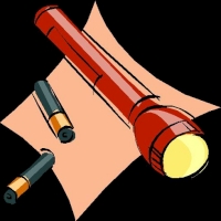Image from Print Artist Platinum software, version 23, Bonus Graphics CD. missing: ../jpgs/4-images-print-drawings/FLASHLIGHT 16.jpg